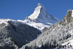 Matterhorn im Neuschnee