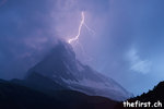 Matterhorn mit Blitz