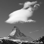 Matterhorn mit Wolken